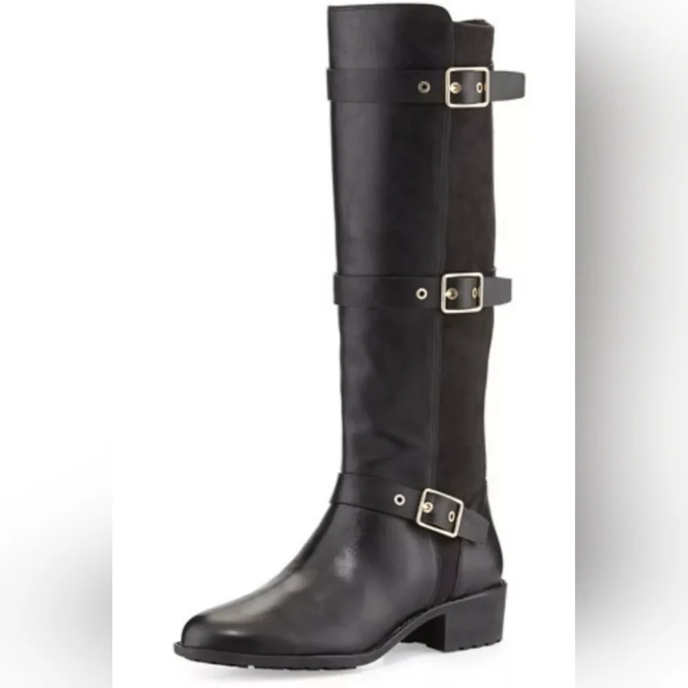 Cole Haan Avalon black leather riding boots sz 7
